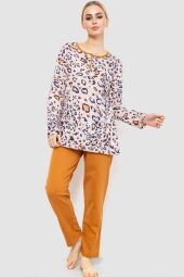 Піжама жіноча AGER, утеплена, колір пудрово-коричневий, 219R004-1