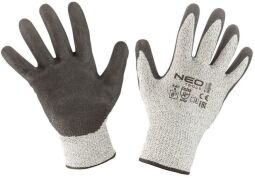 Рукавички робочі NEO, нітрилове покриття, поліефірний трикотаж, р.9, сірий (97-610-9) від виробника Neo Tools
