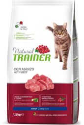 Сухой корм Trainer Natural Super Adult with Beef для взрослых кошек от 1 года 1.5 кг. (8059149029672) от производителя Trainer