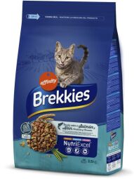 Сухой корм для кошек Brekkies Cat Salmon and Tuna 3.5 кг полноценный рацион для взрослых кошек лосось с тунцем (8410650272726) от производителя Brekkies