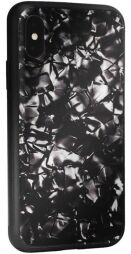 Glass with print TPU Case — iPhone Xs — Black Mramor (Ц-000065400) від виробника Viva