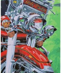 Картина по номерам Strateg ПРЕМИУМ Фото Harley с лаком размером 40х50 см (SY6706) (STSY6706) от производителя Strateg