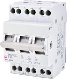 Переключатель нагрузки ETI, SSQ 340 "1-0-2", 3p 40A (2421435) от производителя ETI