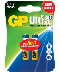 Батарейки GP ULTRA + ALKALINE 24AUP-U2 Лужні LR03 AUP, AAA 2 шт.