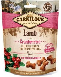 Ласощі для собак Carnilove Crunchy Snack Lamb with Cranberries (з ягням і журавлиною) 200 г (100405/7250) від виробника Carnilove