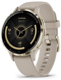 Смарт-часы Garmin Venu 3s Soft Gold Stainless Steel Bezel with French Gray Case and Silicone Band (010-02785-52) от производителя Garmin