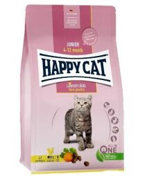 Сухий корм для кошенят Happy Cat Junior Land Geflugel, зі смаком птиці - 1.3 кг