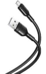Кабель XO USB-NB212 - micro USB (M/M), 2.1 A, 1 м, Black (XO-NB212m-BK) от производителя XO