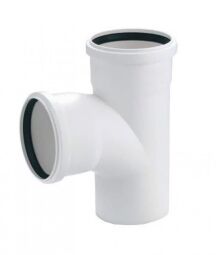 Трійник каналізаційний Rehau Raupiano Plus, 50-50мм, 87°, поліпропілен, білий (121254001) від виробника Rehau