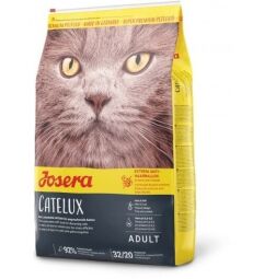 Корм Josera Catelux сухий з качкою для покращення виведення вовни у дорослих котів 2 кг (4032254749066) від виробника Josera