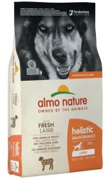 Сухий корм для дорослих собак великих порід Almo Nature (Альмо Натюр) Holistic зі свіжим ягням 12 кг (DT761) від виробника Almo Nature