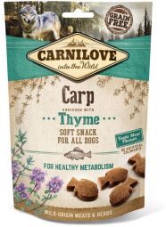 Ласощі для собак Carnilove Dog Carp with Thyme Semi Moist короп, чебрець 200 гр. - 200 (г) (1111154401) від виробника Carnilove