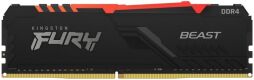 Пам'ять ПК Kingston DDR4 32GB 3600 FURY Beast RGB (KF436C18BBA/32) від виробника Kingston