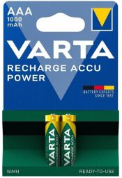 Аккумулятор VARTA NI-MH Power AAA 1000 мАч, 2 шт. (05703301402) от производителя Varta