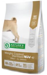 Nature's Protection Weight Control Sterilised Adult all breeds 4 кг сухий корм для собак після стерилізації