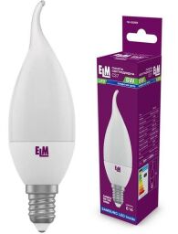 Лампа світлодіодна свічка на вітрі ELM 6W E14 4000K (18-0089)