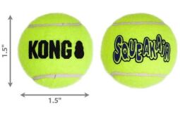 Игрушка KONG SqueakAir Ball мяч-пискавка для собак миниатюрных пород, XS - 3 шт (BR75180) от производителя KONG