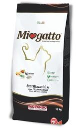 Корм Morando Miogatto Sterilizzati сухой с курицей для стерилизованных кошек 10 кг (8007520086127) от производителя Morando