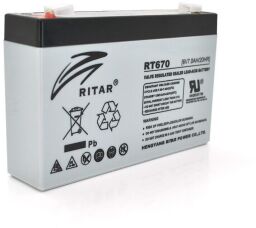 Акумуляторна батарея Ritar 6V 7AH Gray Case (RT670/18214) AGM