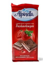 Шоколад ALPINELLA 100g полуниця (truskawka)