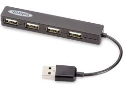 Концентратор EDNET USB 2.0, 4 разъема, черный (85040) от производителя Digitus