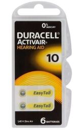 Батарейка Duracell Activair 10 BL 6 шт (для слухових апаратів)