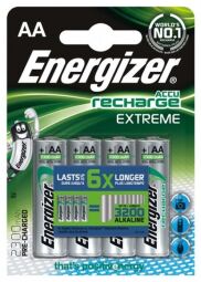 Аккумуляторы Energizer Recharge Extreme AA/HR06 LSD Ni-MH 2300 mAh BL 4шт (ENR EXTREME RECH 2300) от производителя Energizer