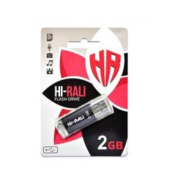 Флеш-накопичувач USB 2GB Hi-Rali Rocket Series Black (HI-2GBRKTBK)