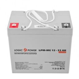 Аккумуляторная батарея LogicPower 12V 55AH (LPM-MG 12 - 55 AH) AGM мультигель (LP3873) от производителя LogicPower