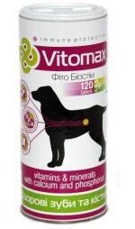 Вітомакс Зуби та Кістки для собак 120 таблеток (VSVMX20007) від виробника Vitomax