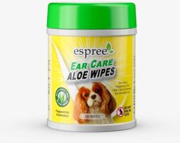 Серветки для очищення вух собак Espree Aloe Ear Care Pet Wipes 60 шт (0748406012776) від виробника Espree