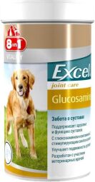 Вітаміни 8in1 Excel Glucosamine для покращення роботи суглобів у собак 110 табл (4048422121596) від виробника 8in1