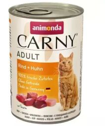 Вологий корм для котів Animonda Carny Adult Beef + Chicken (яловичина та курка)