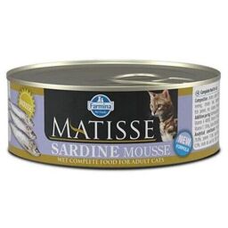 Влажный корм Farmina Matisse Cat Mousse Sardine для взрослых кошек, с сардиной, 85 г (162043) от производителя Farmina
