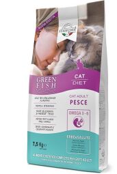 Сухой корм для взрослых кошек Marpet Greenfish диетическое питание 7.5 кг (HFGA30/075) от производителя Marpet