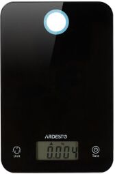 Ваги Ardesto кухонні, 5кг, 2хCR2032 в комплекті, скло, чорний