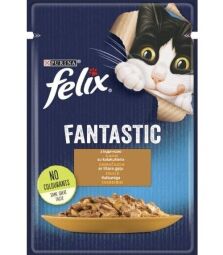 Влажный корм для взрослых кошек Purina Felix Fantastic с индейкой в желе 13 шт по 85 г от производителя Felix