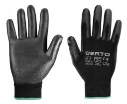 Перчатки рабочие Verto, полиуретановое покрытие, р.8, черный (97H136) от производителя Verto