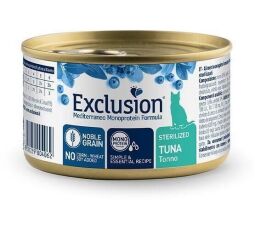 Exclusion Cat Sterilized Tuna консервная для стерилизованных кошек с тунцем 85 г (8011259004062) от производителя Exclusion