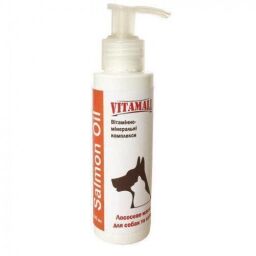Масло VitamAll Salmon Oil для кішок і собак, лососеве, 100 мл (55388) від виробника Vitamall