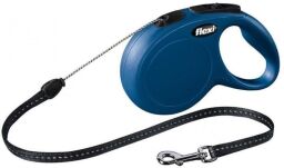 Рулетка Flexi New Classic S, трос 8 м, синій (4000498022719) від виробника Flexi