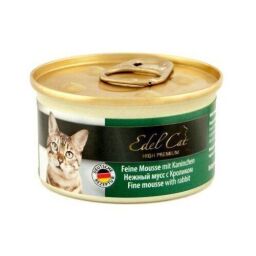 Вологий корм для кішок Edel Cat 85 г (мус із кроликом) від виробника Edel