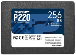 Накопичувач SSD  256GB Patriot P220 2.5" SATAIII TLC (P220S256G25) від виробника Patriot