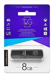 Флеш-накопичувач USB 8GB T&G 121 Vega Series Black (TG121-8GBBK)