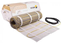 Мат нагрівальний Veria Quickmat 150, двожильний, для систем опалення, 2.5м кв., 0.5х5м, 375Вт, 230В