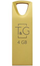Флеш-накопичувач USB 4GB T&G 117 Metal Series Gold (TG117GD-4G)