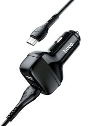 Автомобільний зарядний пристрій Hoco N5 (2USB 2.4А) Black (S23140) + кабель MicroUSB