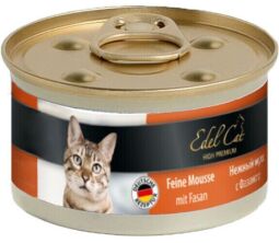 Вологий корм для кішок Edel Cat ніжний мус (фазан) 85 г