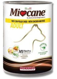Корм Morando Miocane Adult Chicken & Rice влажный с курицей для взрослых собак 400 гр (8007520083331) от производителя Morando