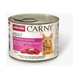 Консерва Animonda Carny Adult Multi-Meat Cocktail для котів, з яловичиною, куркою та дичиною, 200г від виробника Animonda
